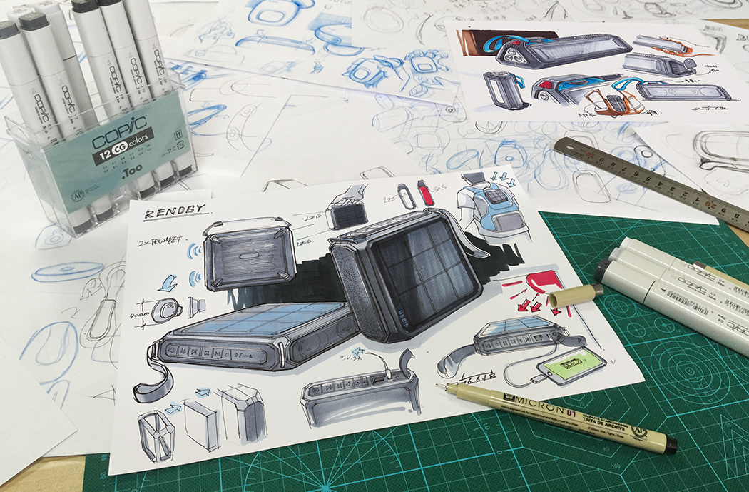 outdoors，music，charge，loudspeaker box，Speaker design，industrial design，Five stone design，